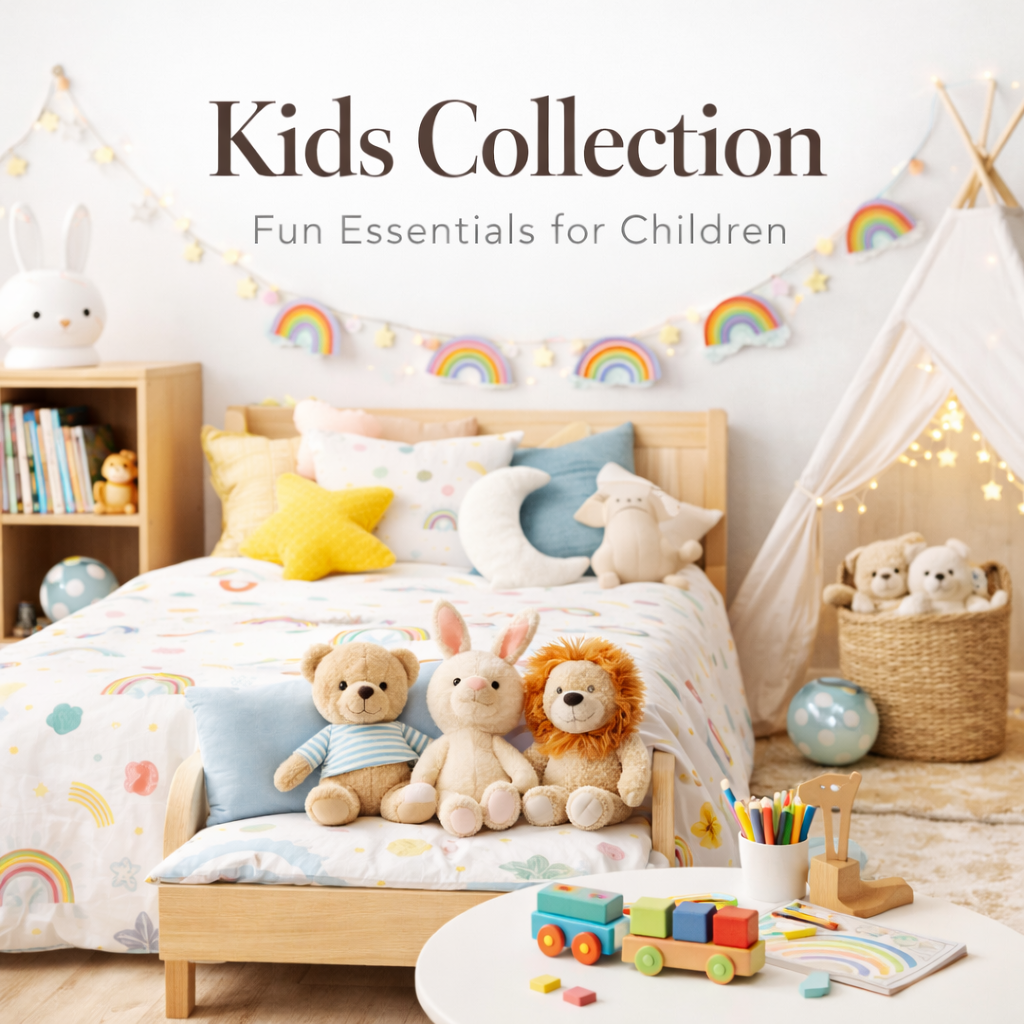 Kids collection cover image showing fun and safe children lifestyle products in Pakistan