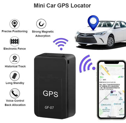 GF07 Wireless Mini Magnetic GPS Tracker for Car, Bike & Bag – Real Time Location Tracking Device
