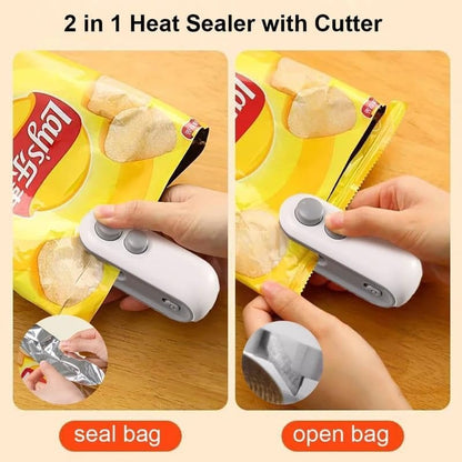 Portable Rechargeable Mini Bag Sealer – Handheld Heat Sealing Machine